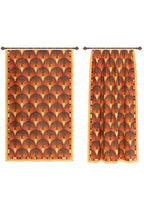 Orlan Orange Mid Century Curtain