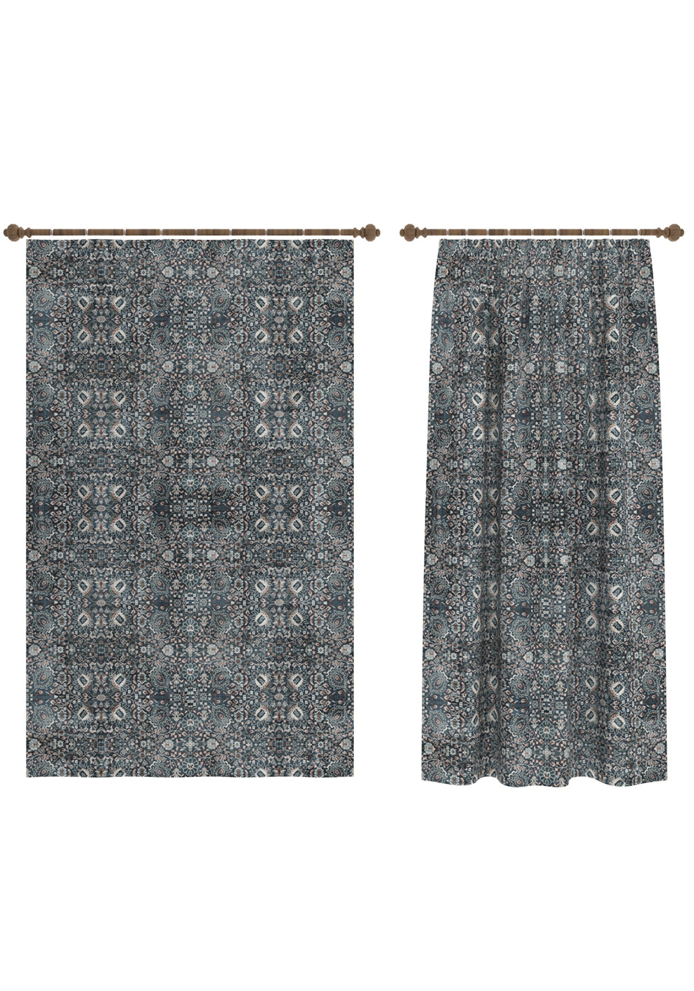 Dorothy Navy Boho Curtain