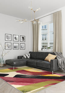Aleron Multi Coloured Abstract Rug