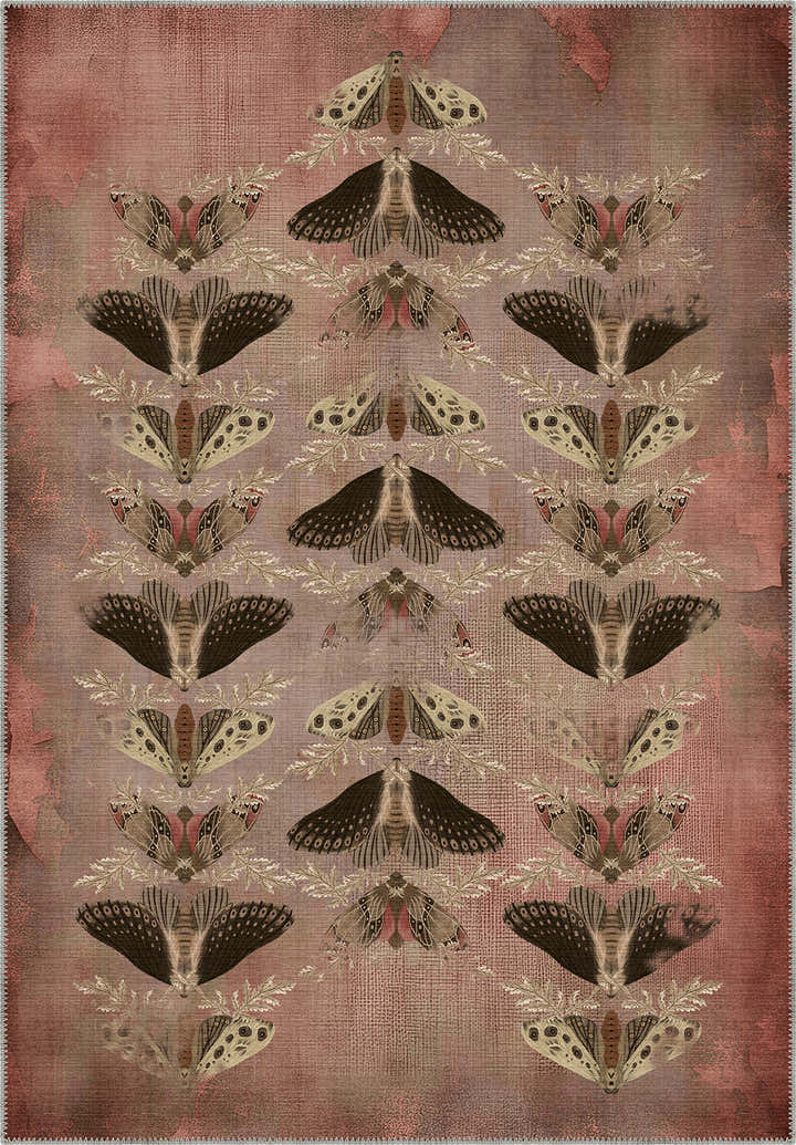 Celestia Pink Butterfly Rug