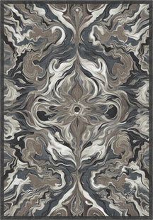 Brynn Grey Abstract Rug