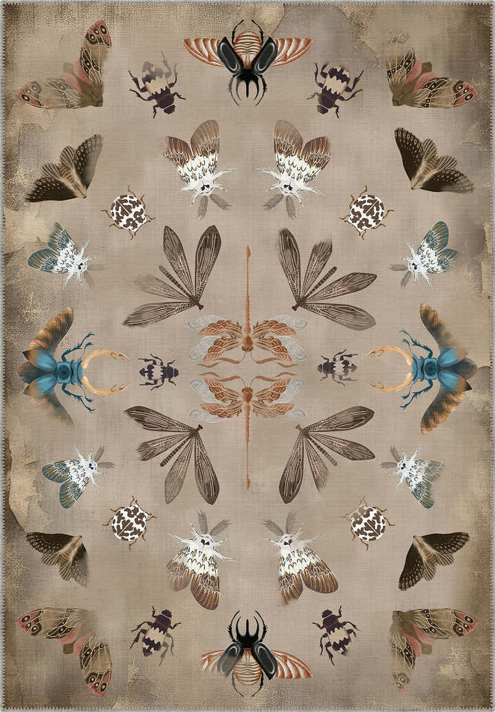 Chou Moth Cream Rug