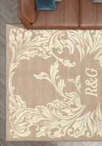 Luna Cream Customisable Letter Rug