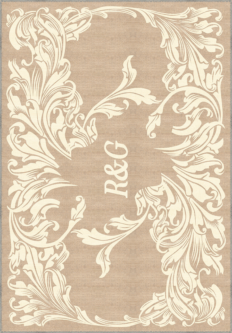 Luna Cream Customisable Letter Rug