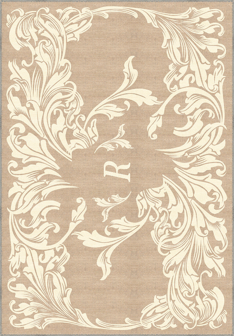 Luna Cream Customisable Letter Rug