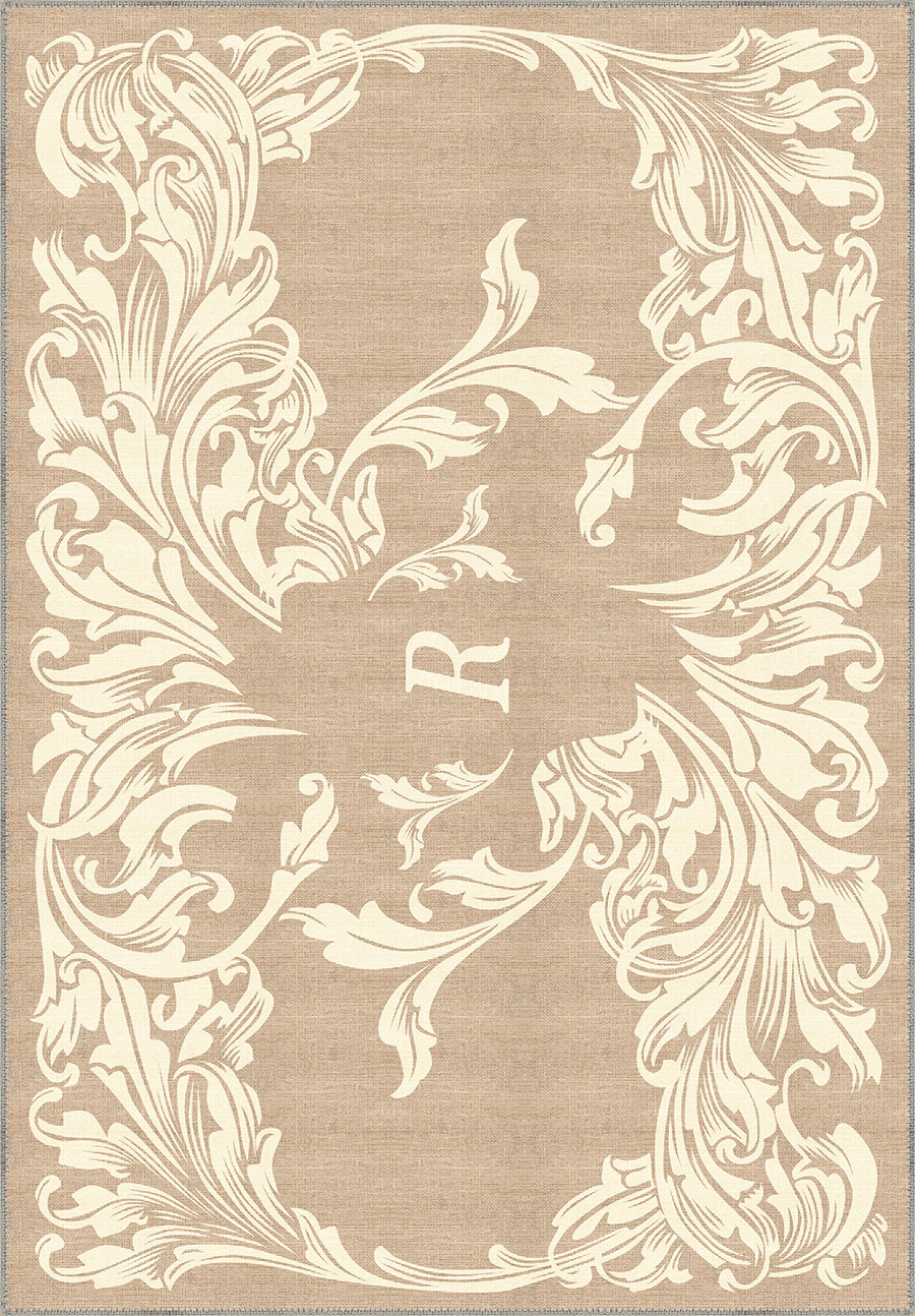 Luna Cream Customisable Letter Rug