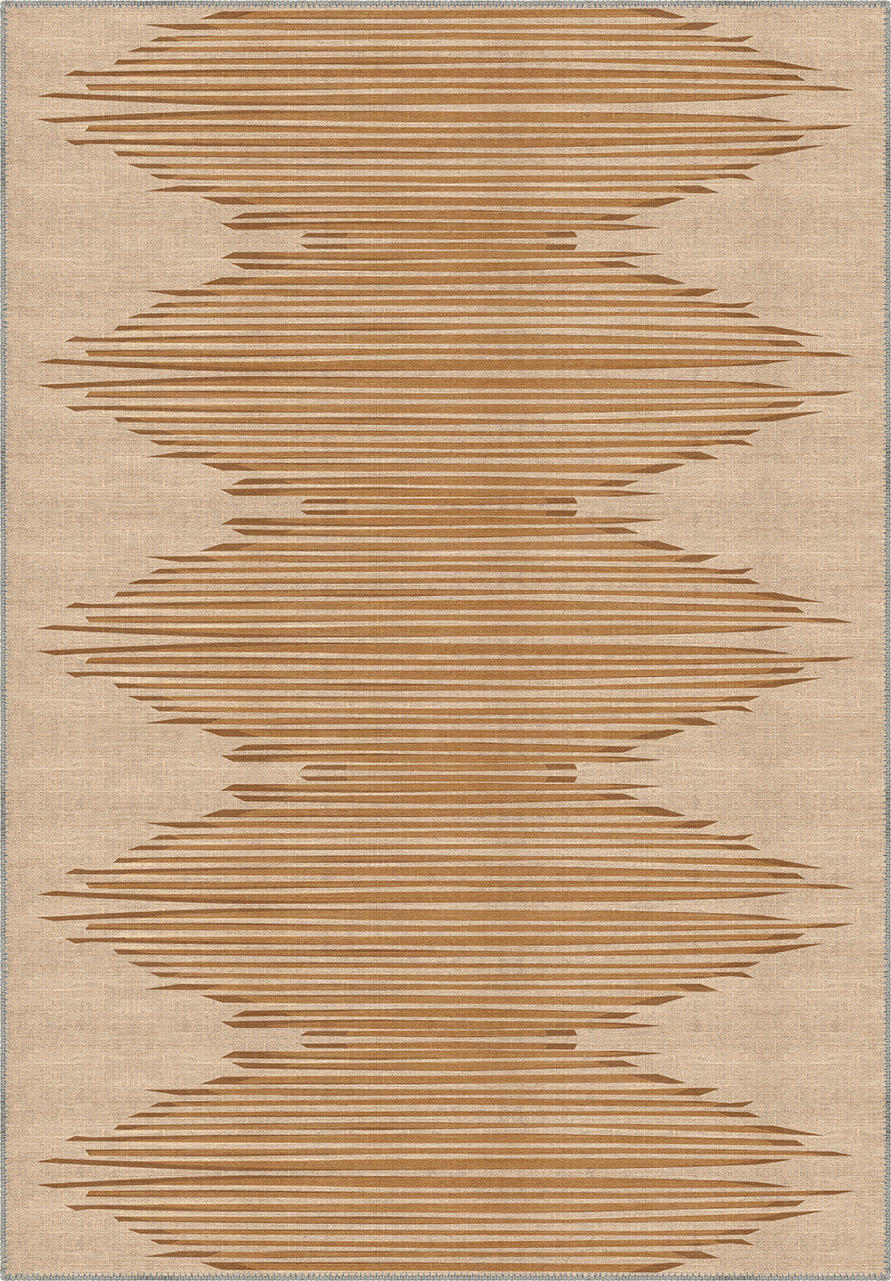 Syralla Brown Washable Rug