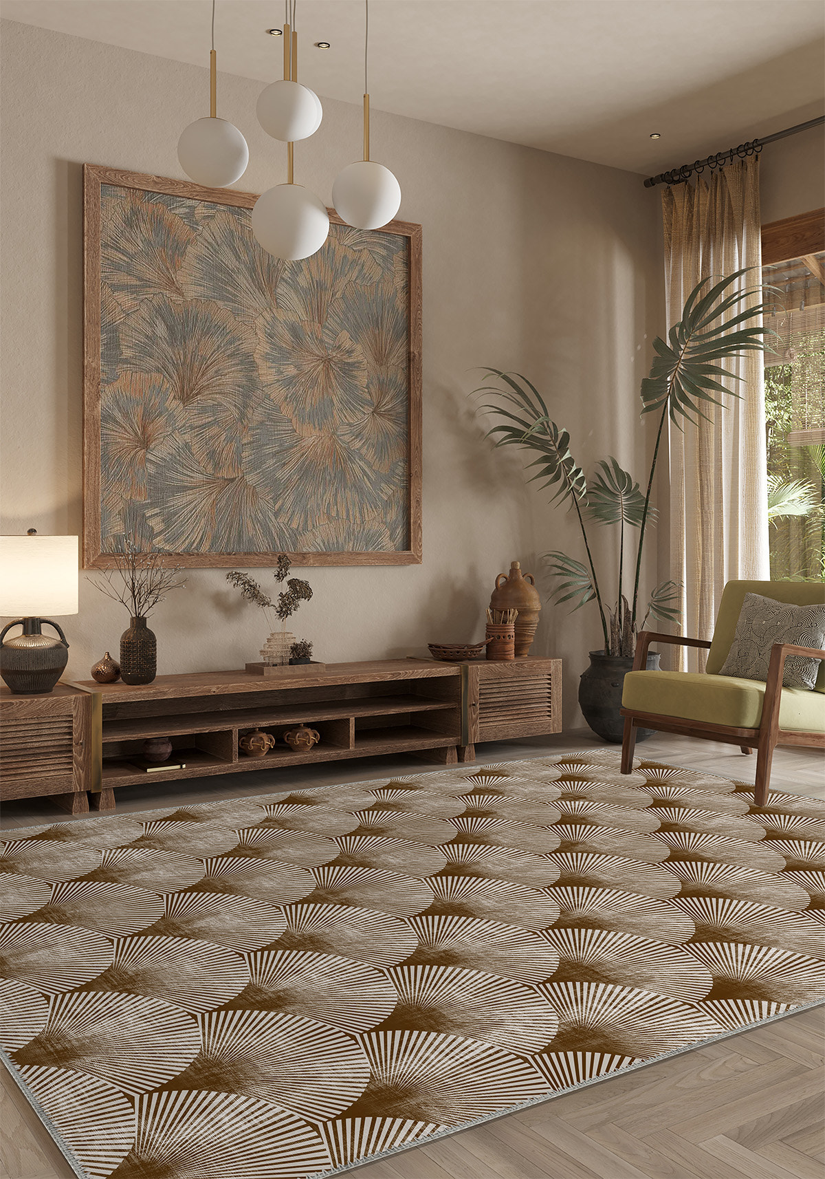 Addison Modern Brown Rug
