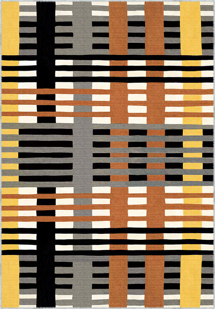 Vesper Striped Washable Rug