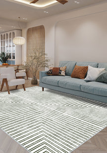 Kylie Striped Modern Rug - Green