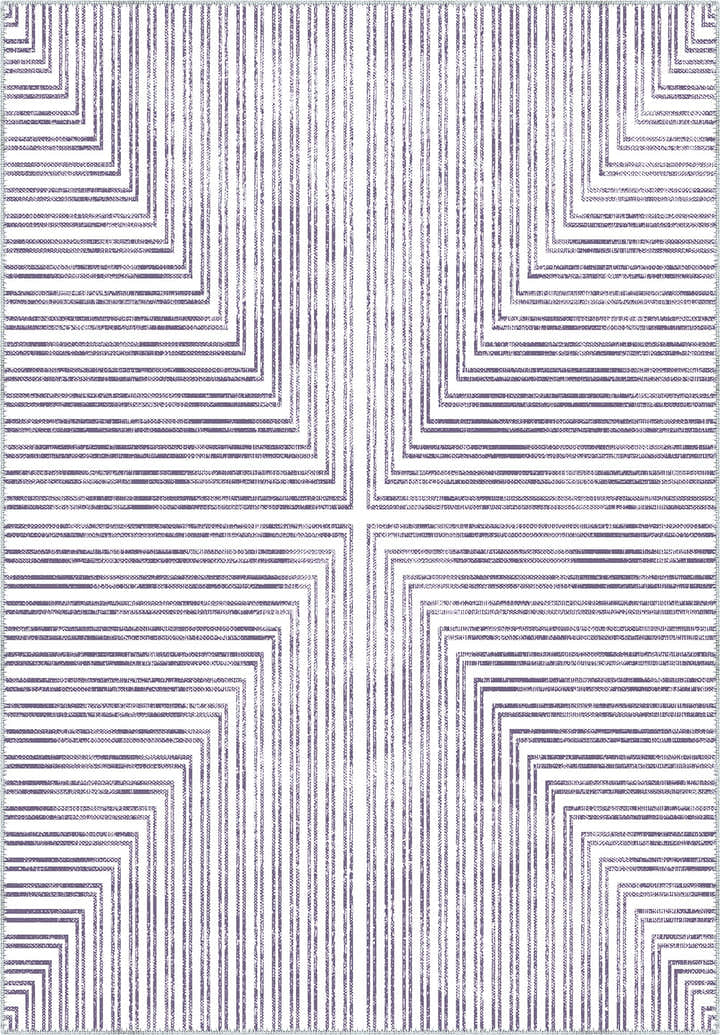Kylie Purple Striped Rug