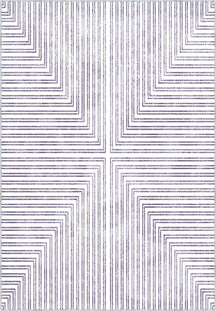 Kylie Purple Striped Rug