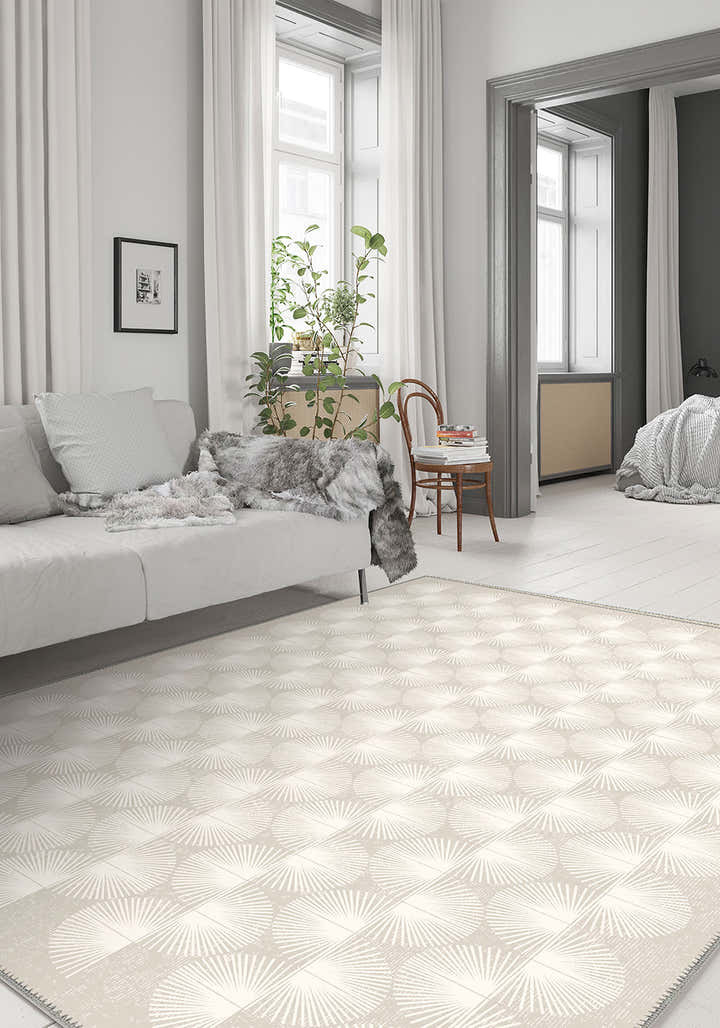 Elysandra Cream Art Deco Rug