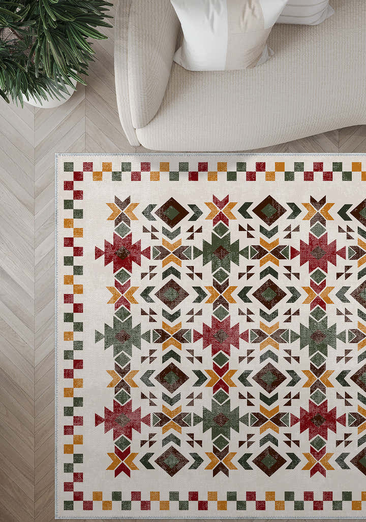 David Colourful Bohemian Rug