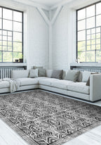 Gilyra Black and White Boho Rug
