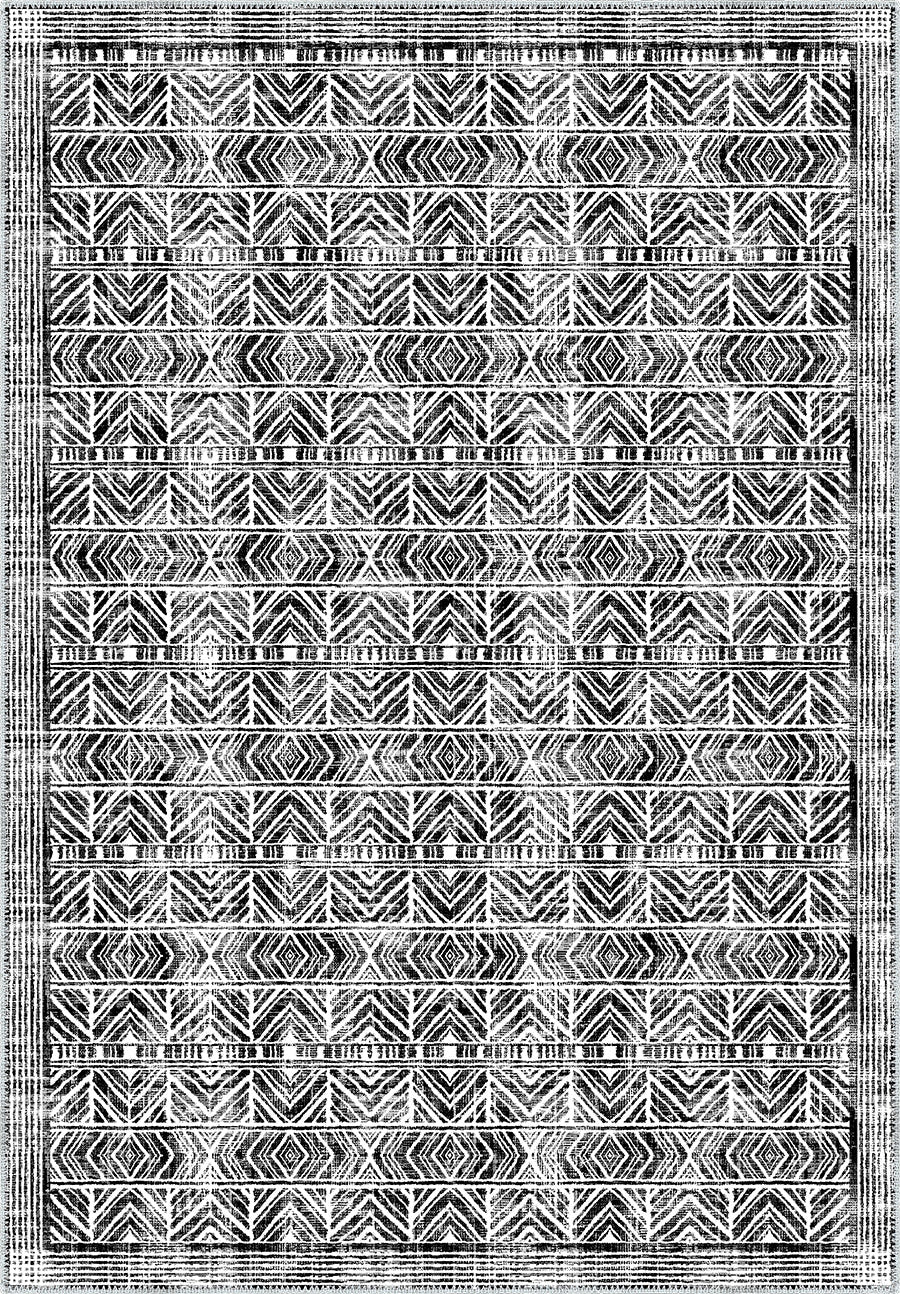 Gilyra Black and White Boho Rug