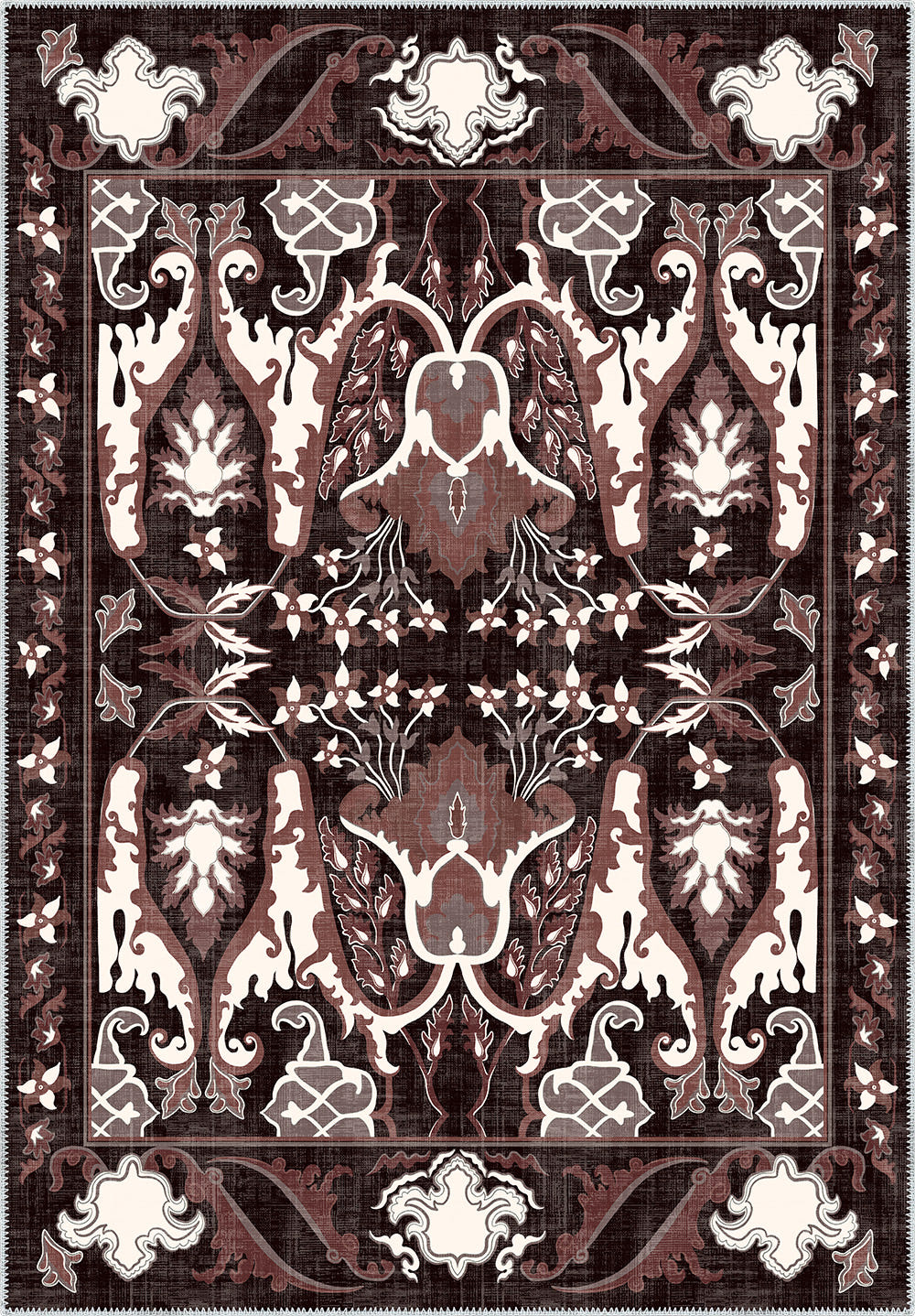 Henry Burgundy Vintage Rug
