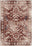Grace Erased Burgundy Washable Rug