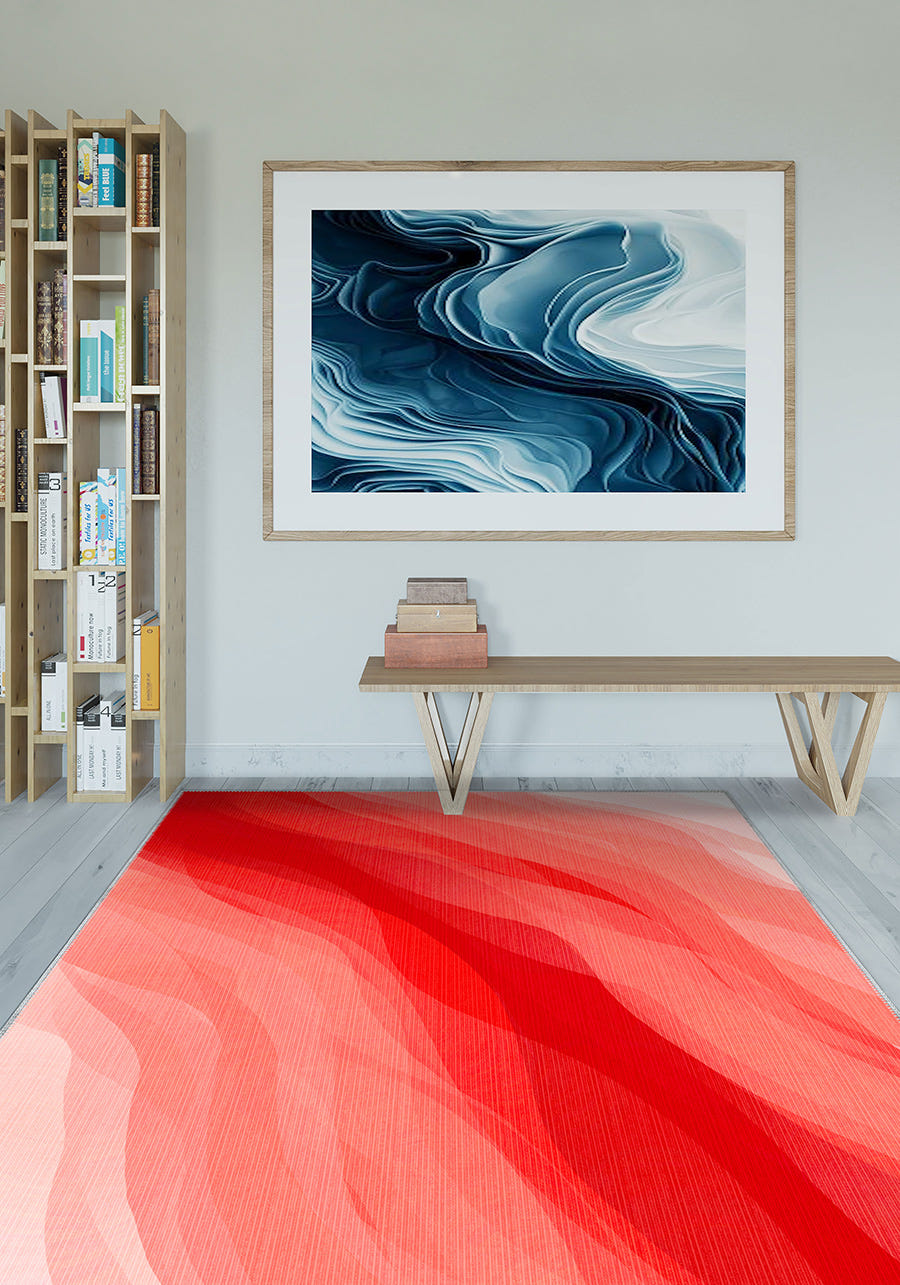 Jaxon Abstract Red Rug