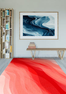 Jaxon Abstract Red Rug