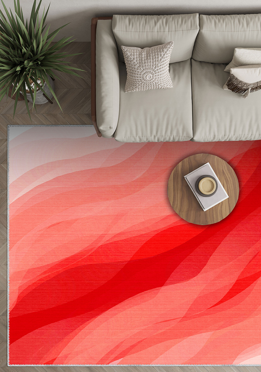 Jaxon Abstract Red Rug