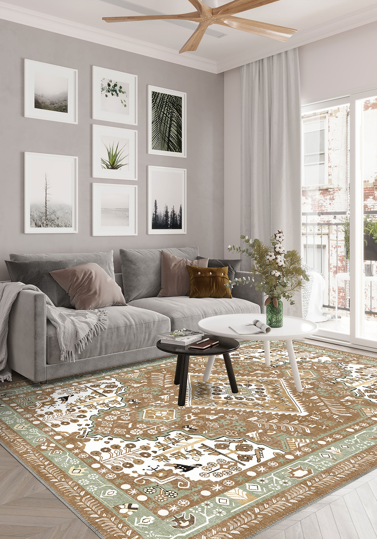 Oberon Natural Persian Rug