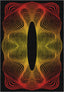 Optio Black Orange Psychedelic Art Rug
