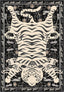 Tashi Black and White Tiger Pelt Rug