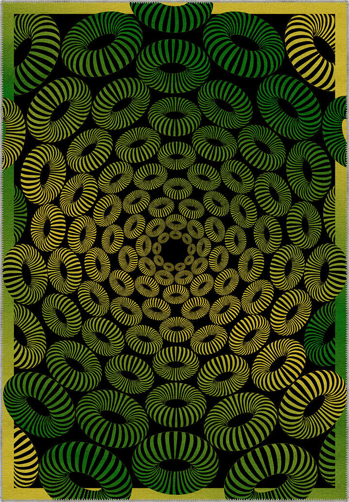 Lorelai Green 3D Rug