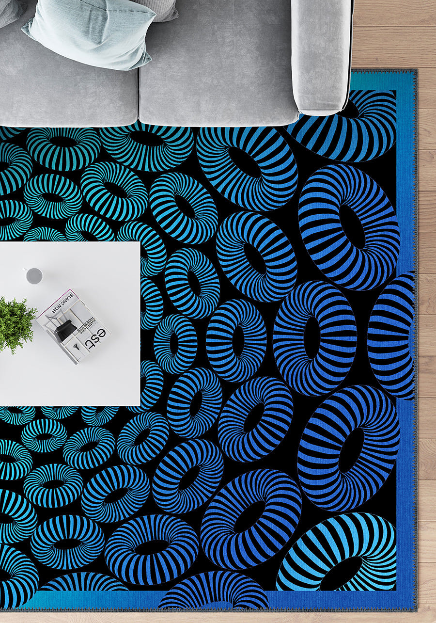 Lorelai Optical Art 3D Rug