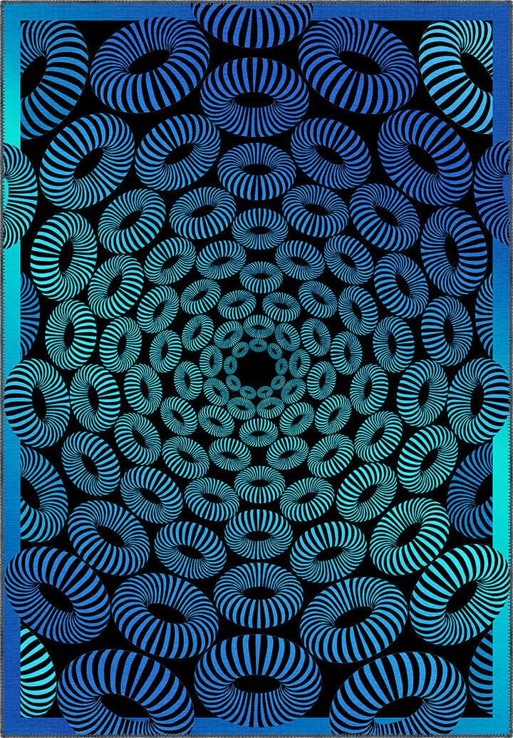 Lorelai Optical Art 3D Rug