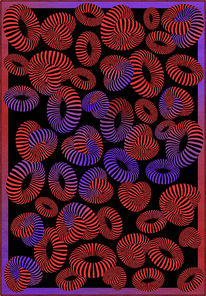 Lorelai Colourful 3D Rug