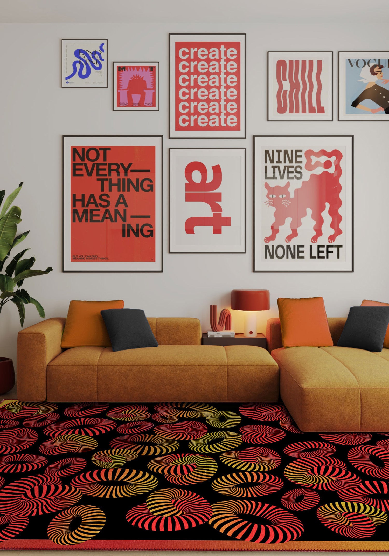 Lorelai Colourful Geometric Rug