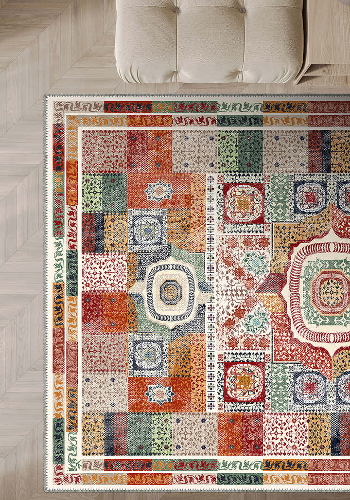 Zahara Colorful Mamluk Rug