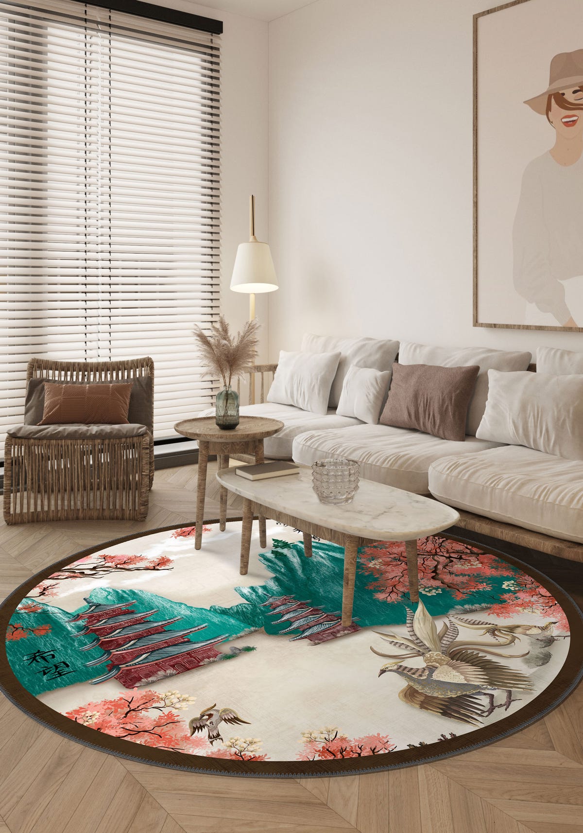 Hanami Japanese Rug