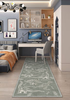 Daxon Green Dinosaur Rug