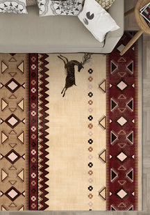 Wildwood Reindeer Rustic Rug