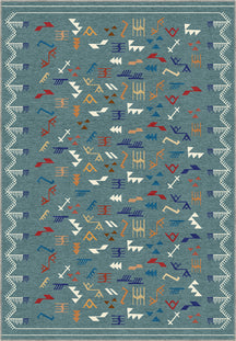 Miran Teal Berber Rug
