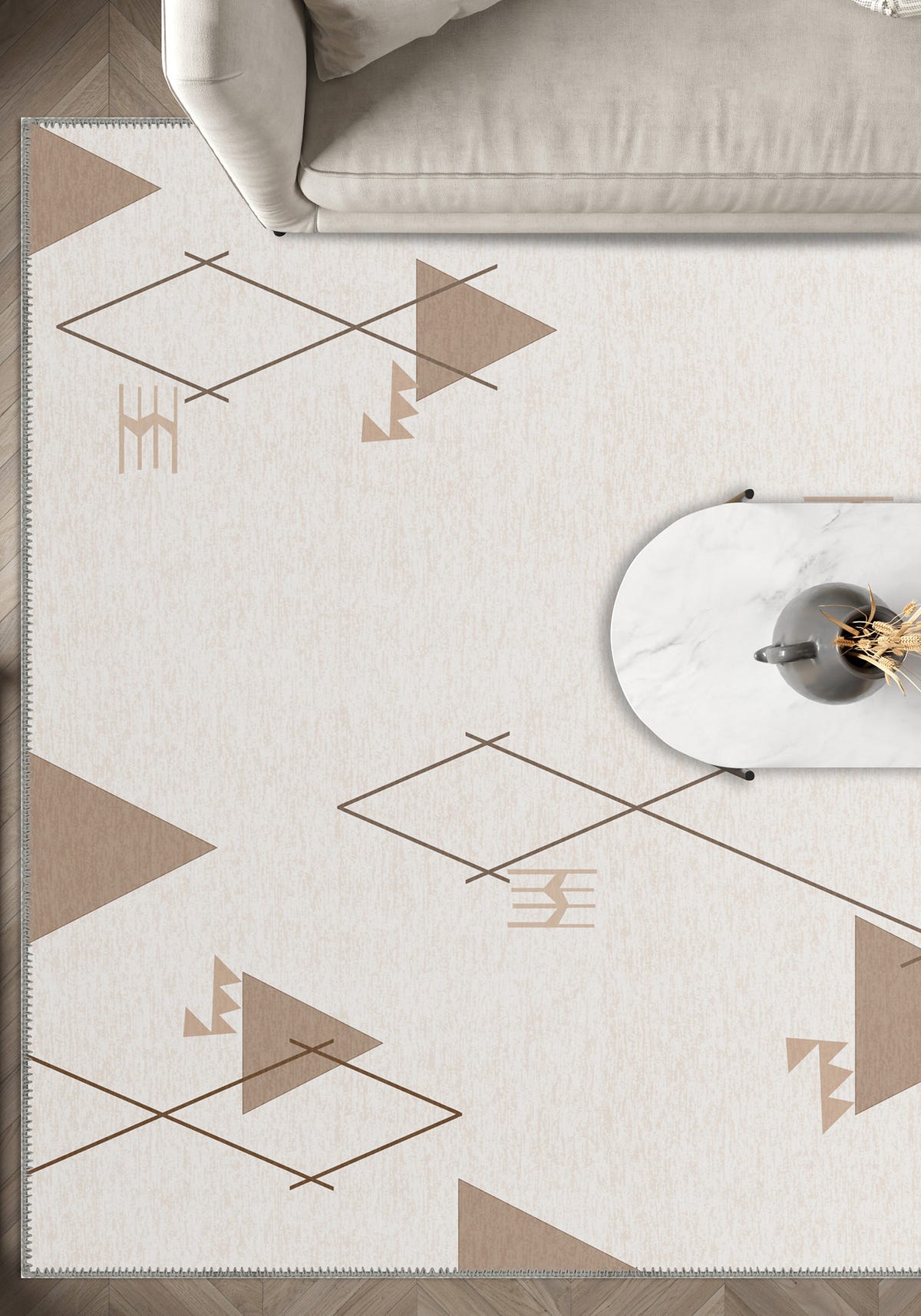 Beni Ourain Cream Japandi Rug