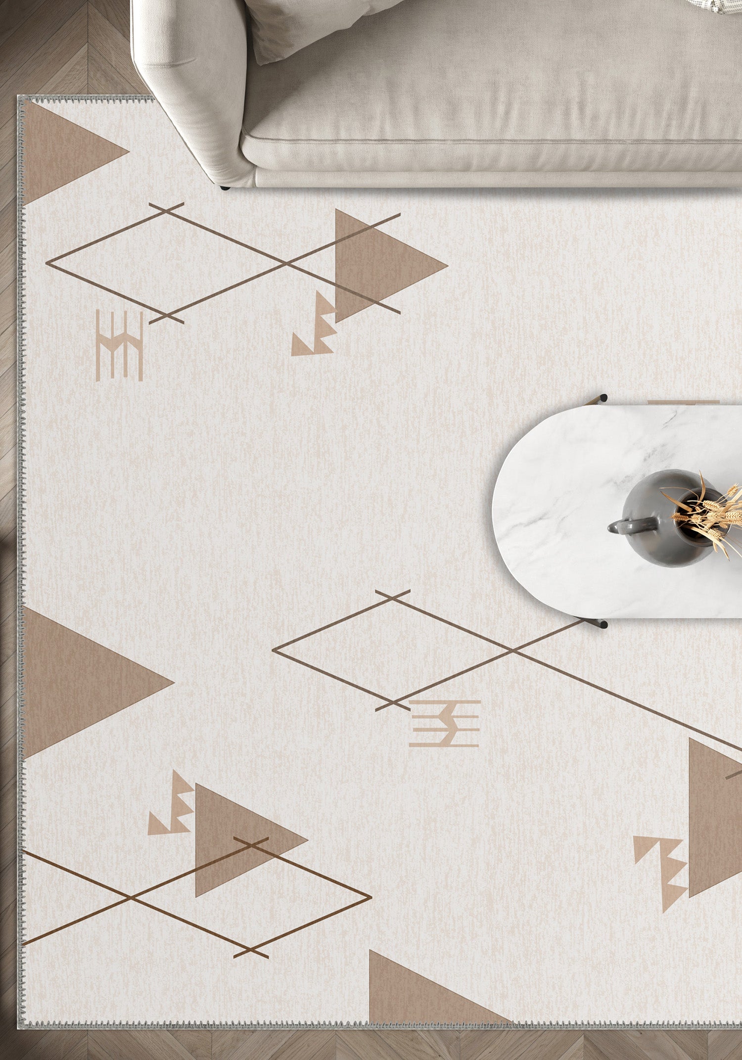 Beni Ourain Cream Japandi Rug