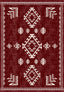 Lina Burgundy Rustic Rug