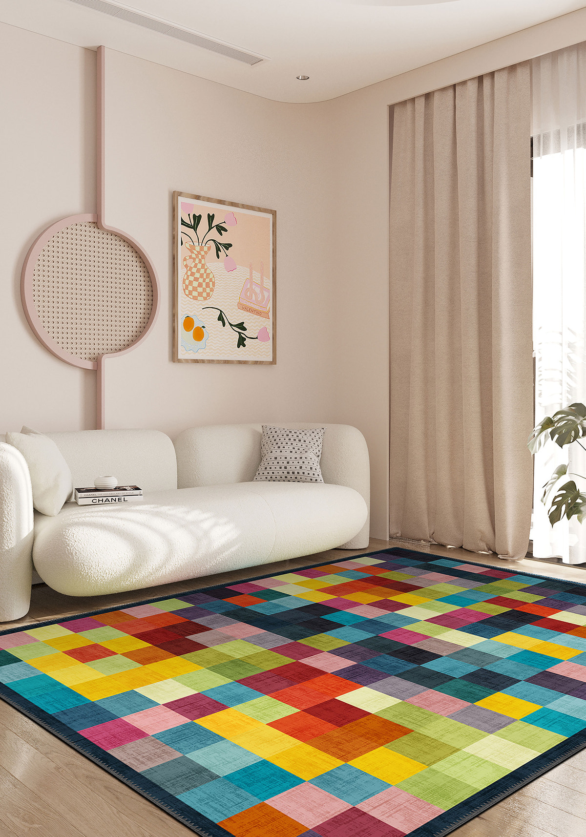 Marlow Pixel Art Funky Rug