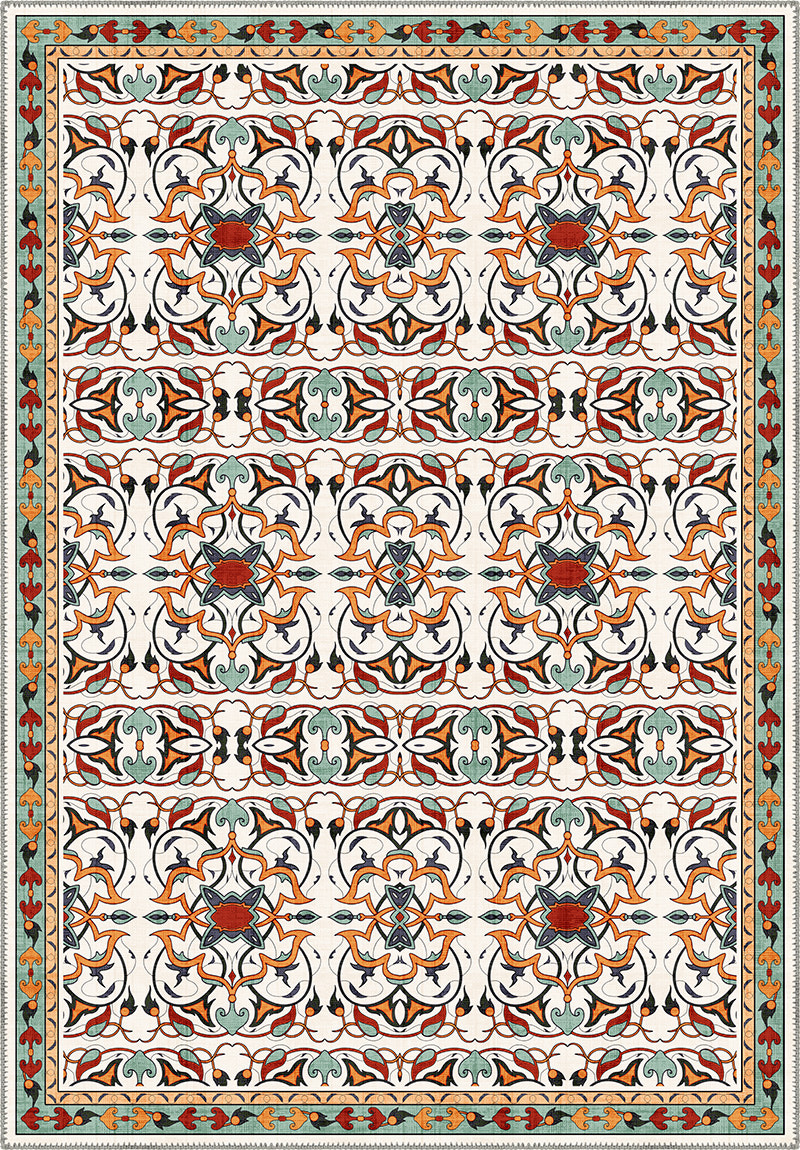 Eclectic Anatolian rug with colorful pattern.