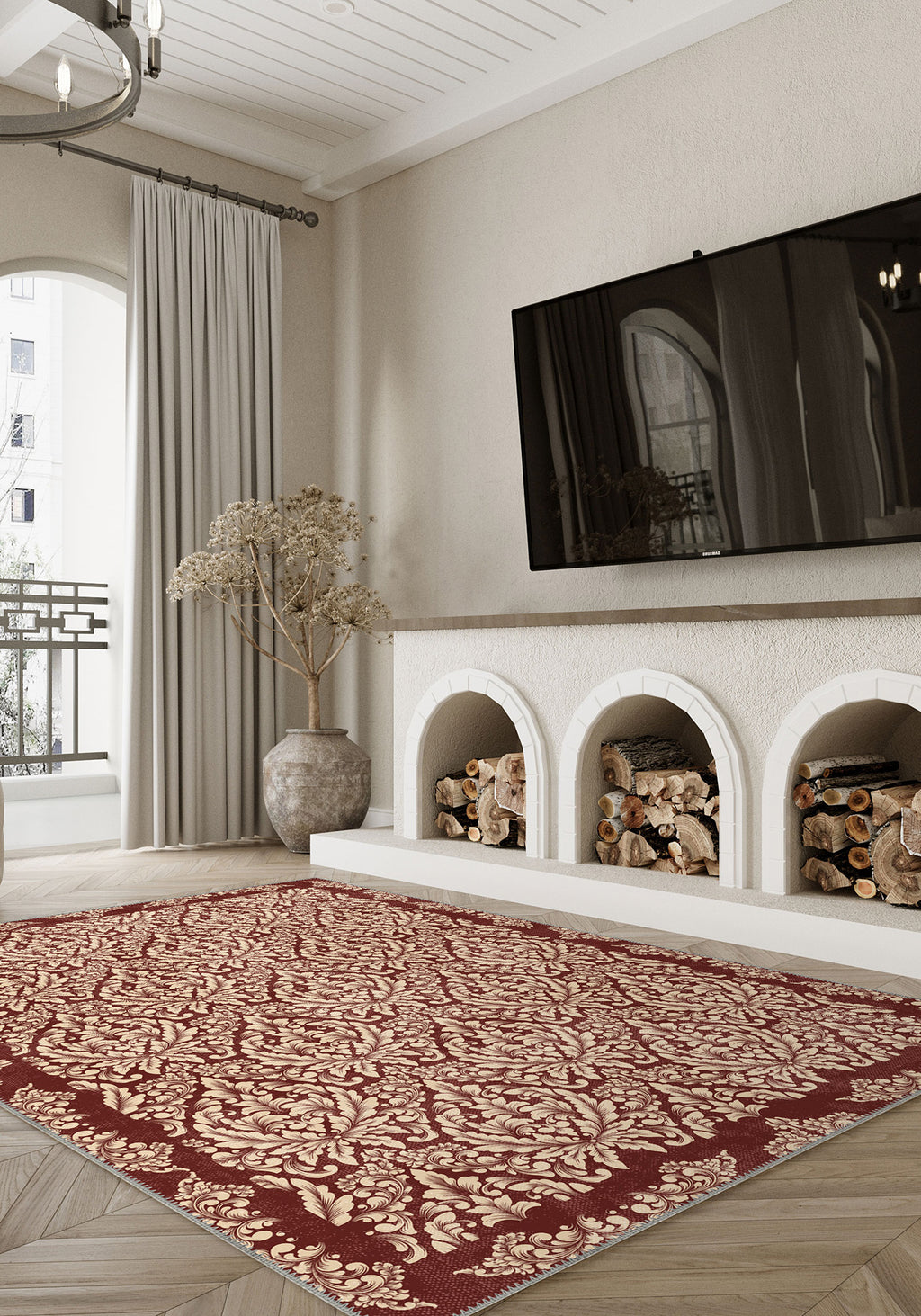 Odessa Terracotta Baroque Rug