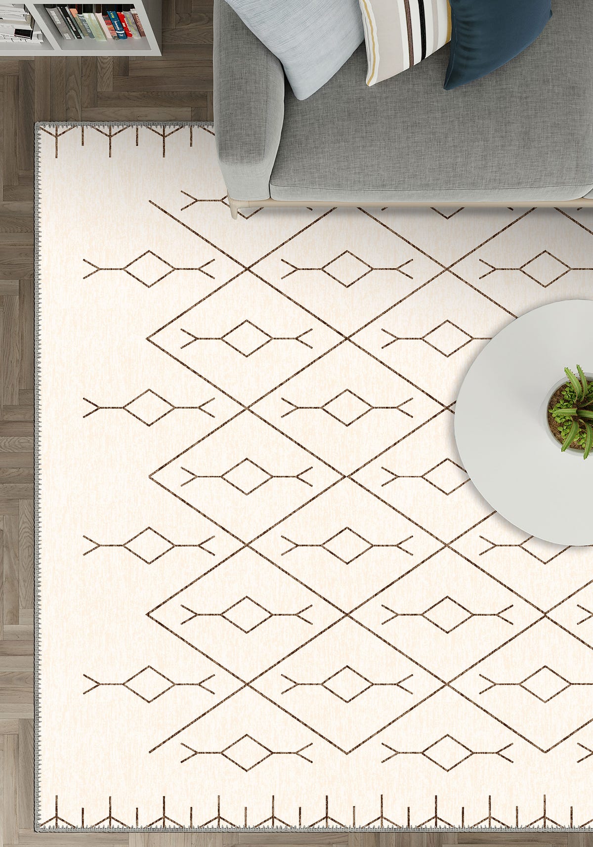 Nira White Berber Rug