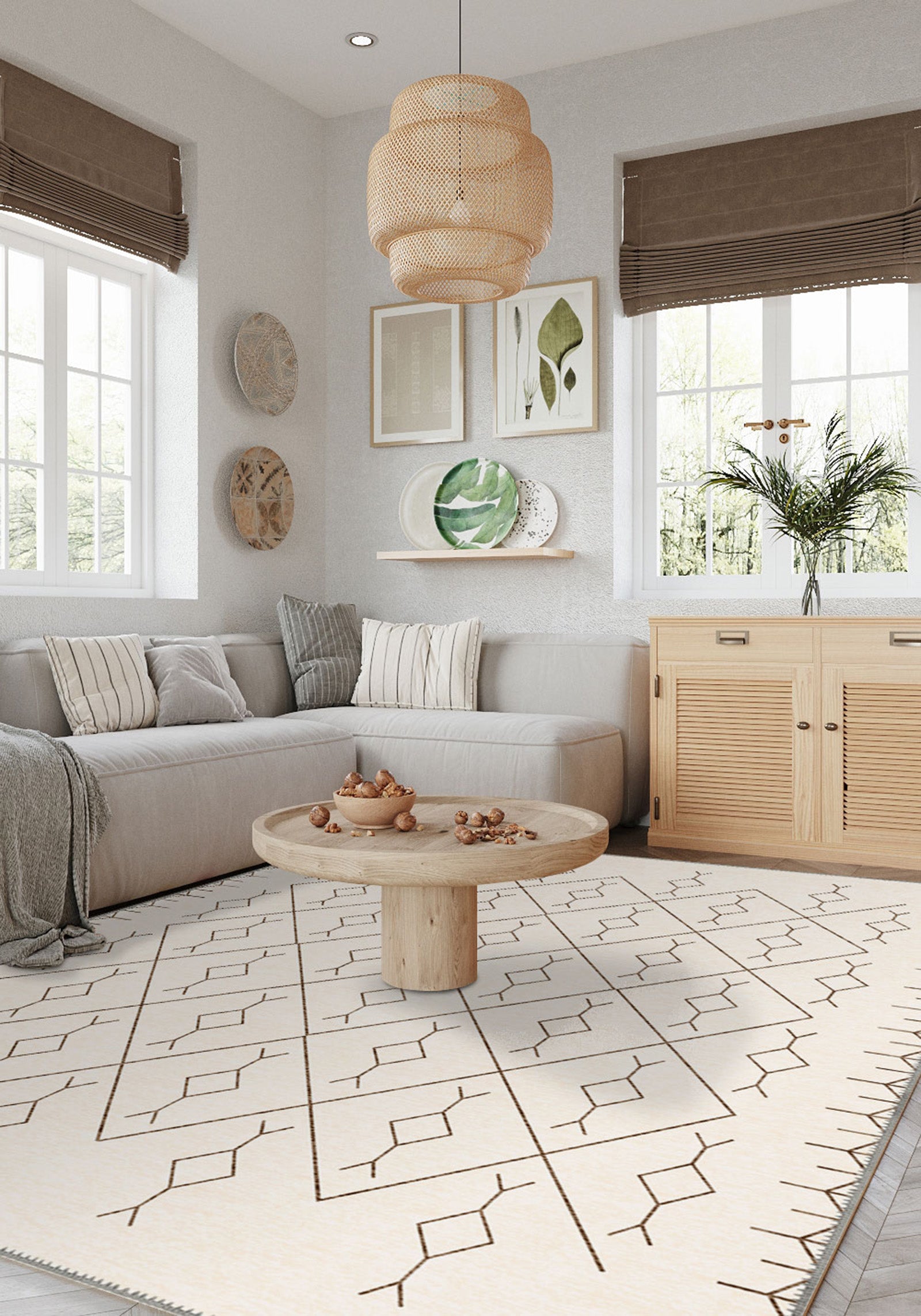 Nira White Berber Rug