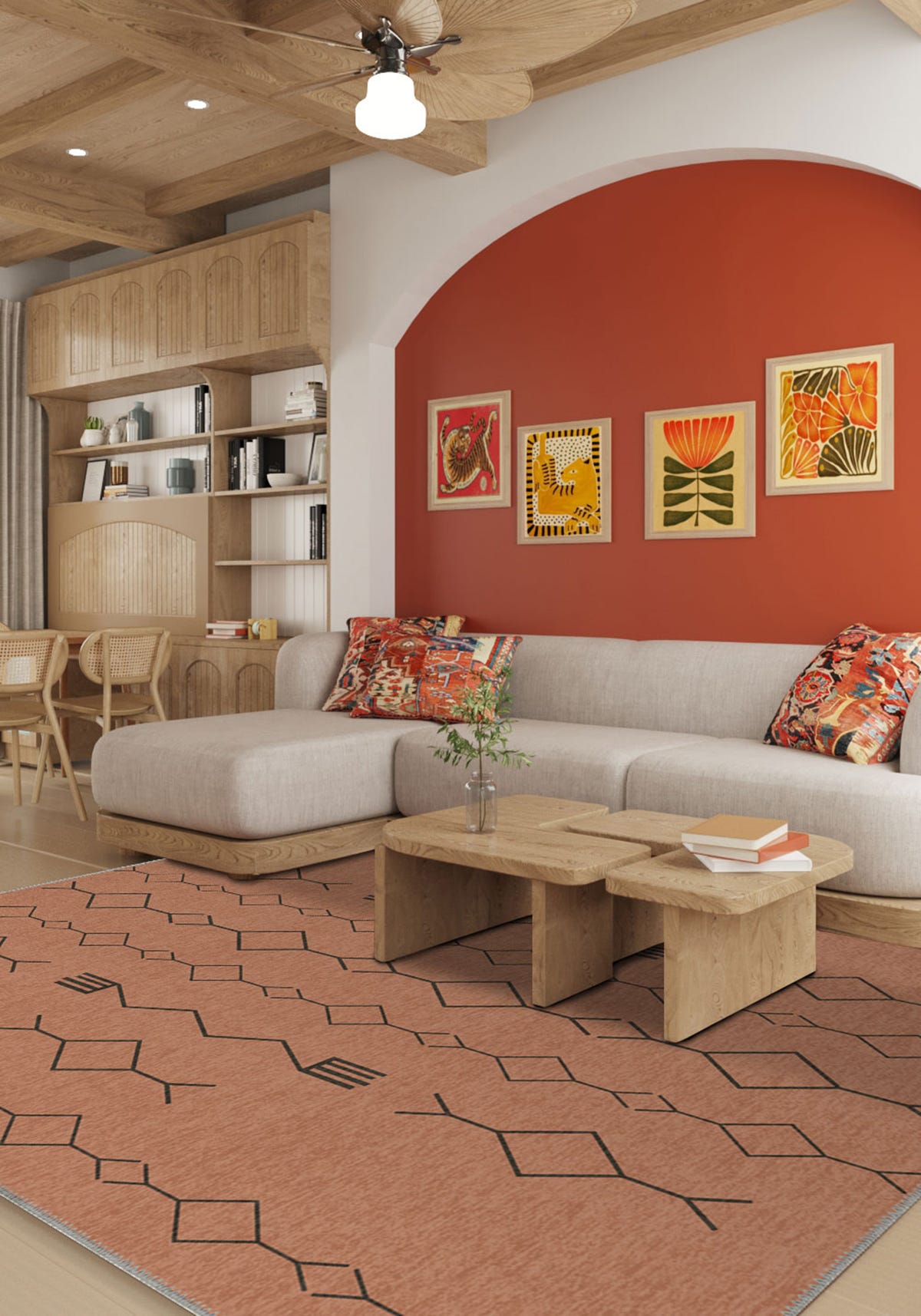 Nira Terracotta Berber Rug