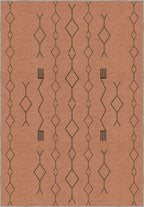 Terracotta berber rug