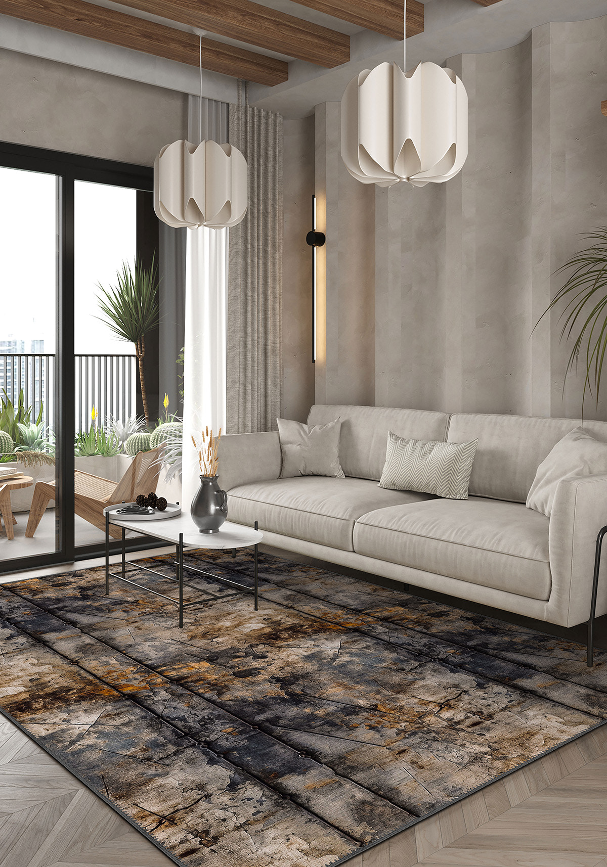 Draven Industrial Rug