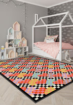 Lolly Checkered Heart Rug